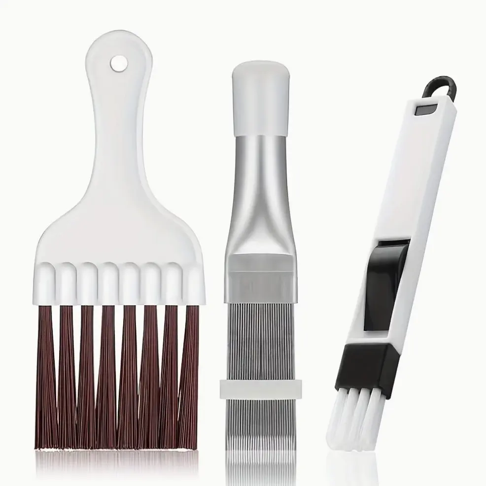 3pcs Condenser Combs, Fin Combs, Dryer Air Conditioning Cleaning Brush, Fin Brush, Cleaning Condenser Comb for Refrigerators, Evaporators, Radiators, Cooling Coils