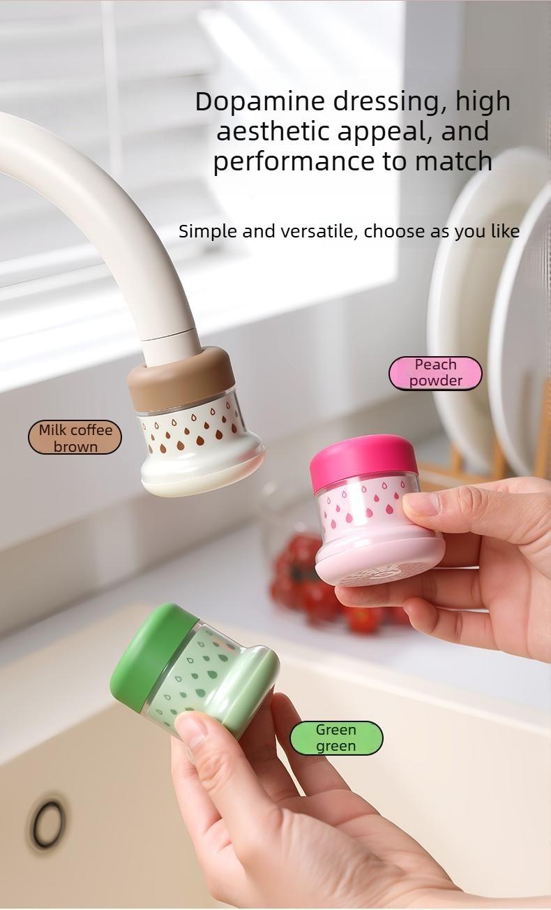 Minimalist Fresh Water Tap Filter for Home Use, Multi-Layer Filtration Purifier Tap, Kitchen Water Cleaner, Vegetable Washing Tool, Anti-Splash Guard, Removable Reusable, Household Faucet Filter Accessory.