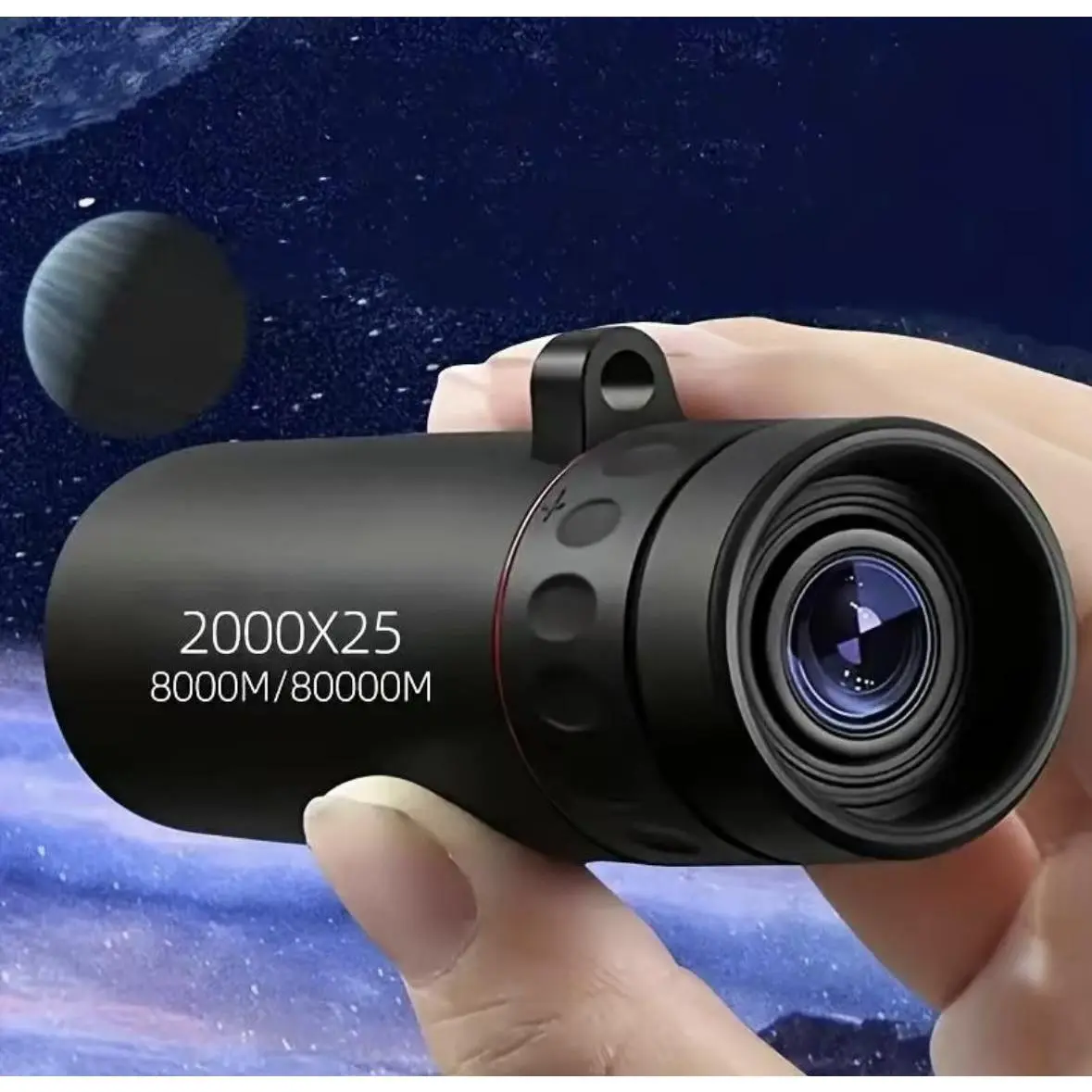 Portable High Power Monocular Telescope, 2000x25 Hd Zoom Telescope, Suitable for Outdoor Camping Hiking Concerts, Camping Gadgets 2026, Birthday Gifts, Christmas Gifts, Halloween Gift