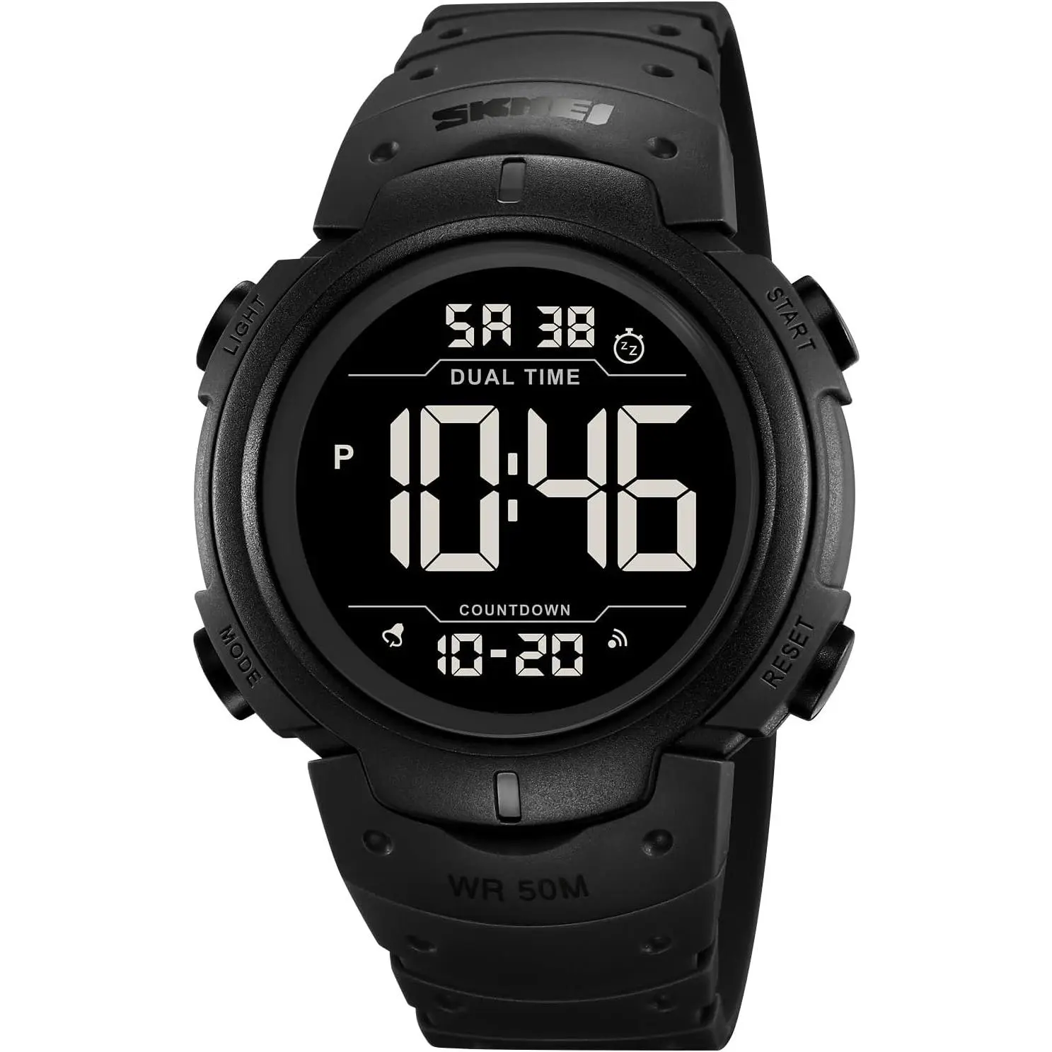 Mens Digital Watch Large Display  Watches Multifunction | Easy to Read Time  Stopwatch Timer   Time Date LED Light Wrist Watches for Men Women
