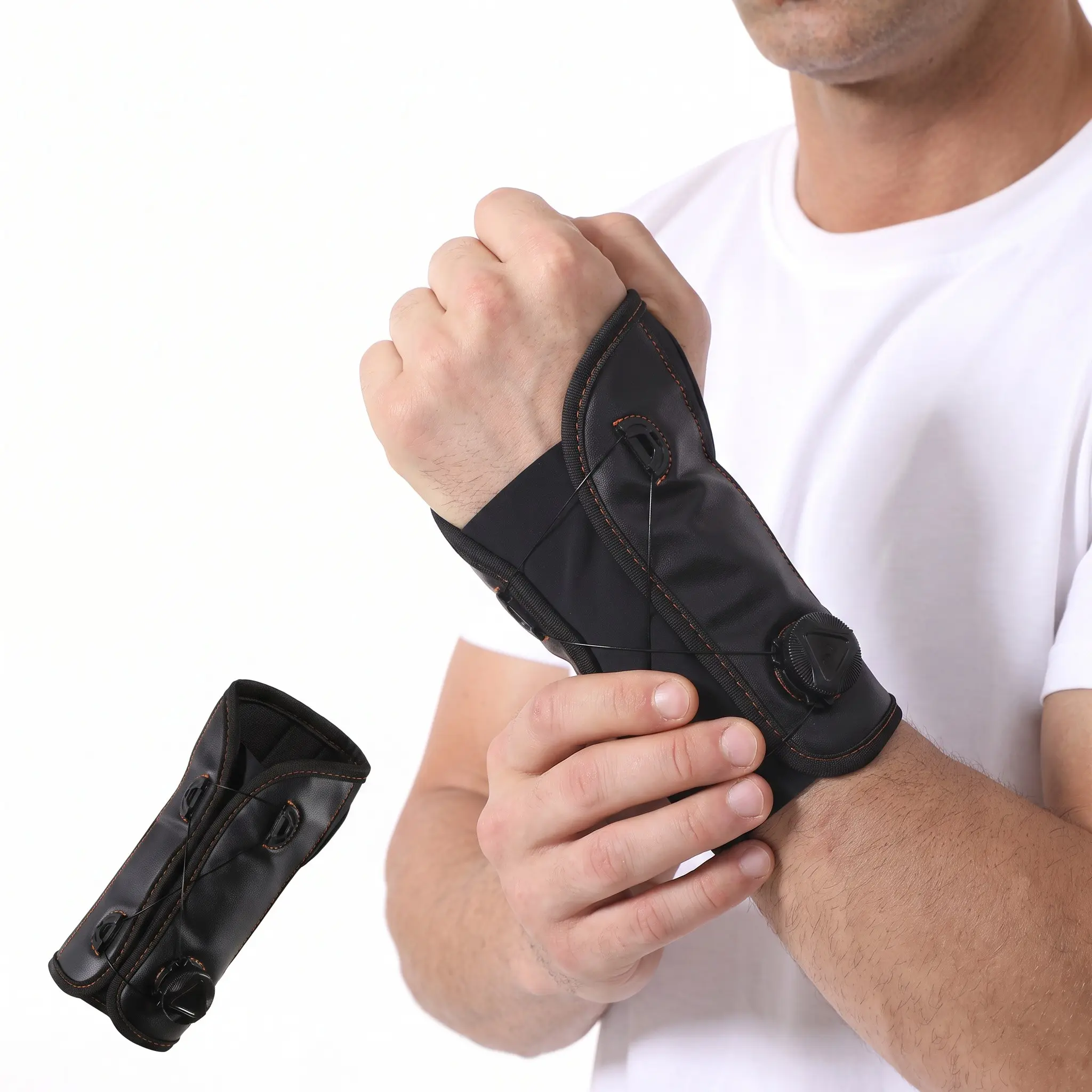 Adjustable Wrist Brace with Boa Dial, Removable Aluminum Plate, Relief for Carpal Tunnel Syndrome, Tenosynovitis, Sprain Pain, Left/right Hand, Long/short