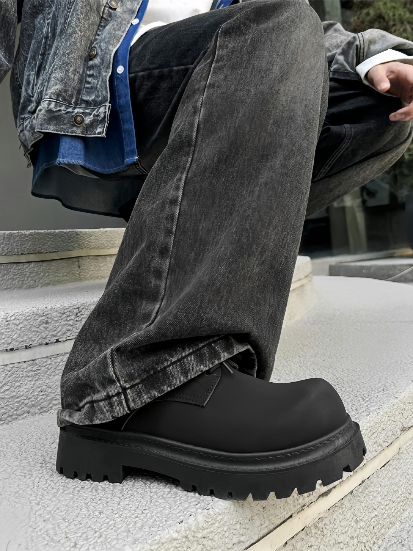 Men's Business Fashion Solid Color Lace Up Dress Shoes, Fashionable Comfortable Low Top Shoes for Daily Wear, Casual Versatile Shoes for Men, Boy, PU Leather Shoes