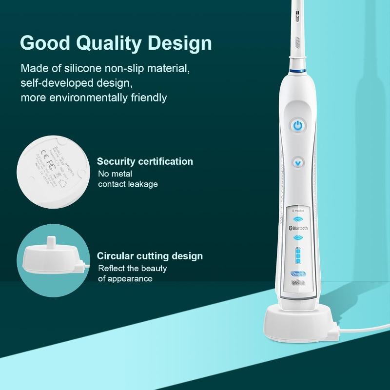 Electric Toothbrush Replacement Charger for Braun Oral-B Electric Toothbrush, Inductive Charging Base Portable Lightweight Oral-B Waterproof Power Cord Environmental ABS, Model 3757