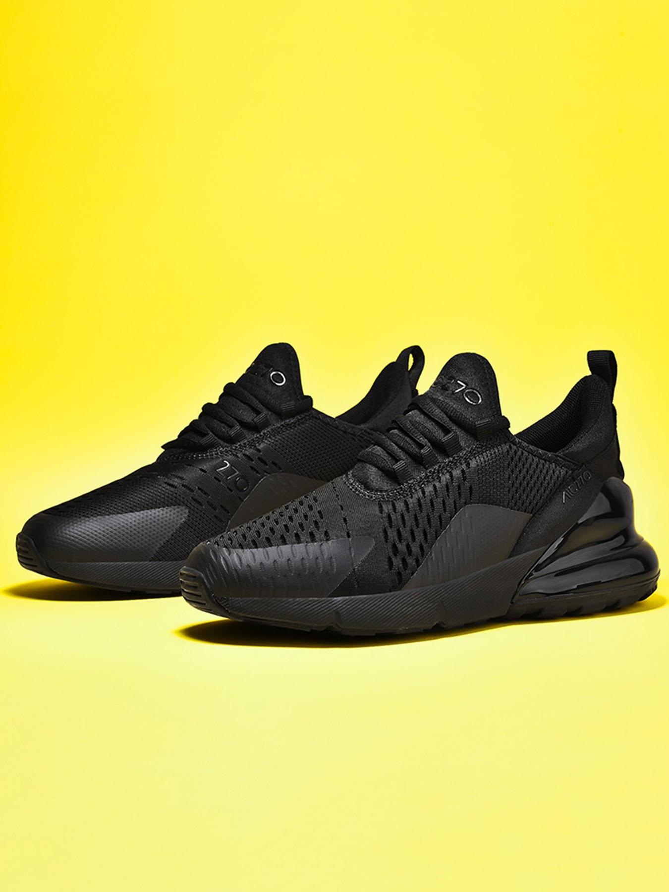 Men's 270 Air Cushion Running Sneakers, Breathable Mesh Upper, Shock-Absorbing Sole, Athletic Gym Shoes for American Athletes & Sneakerheads