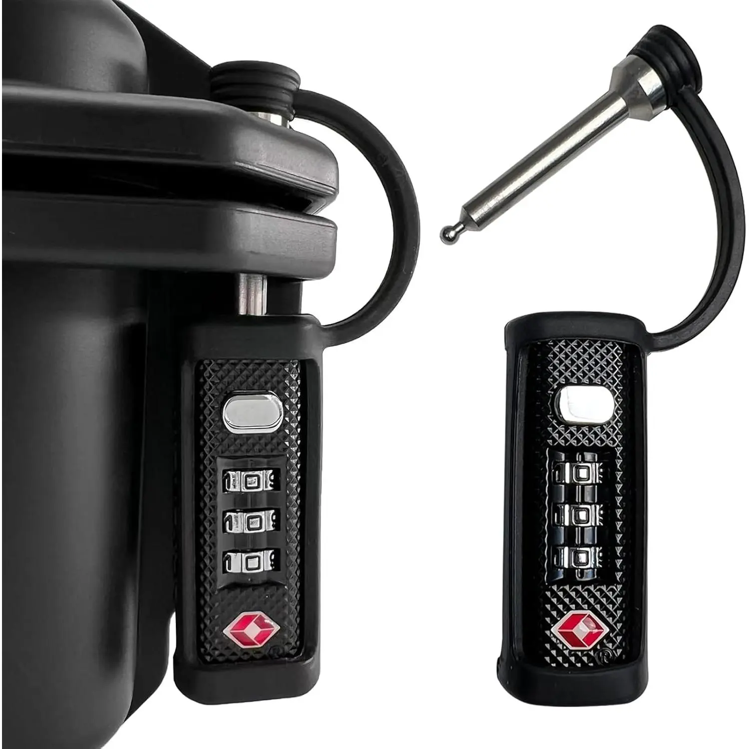 Lock for Gun Case, 3-Dial Combo Padlock, 2 Pack