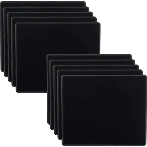 10 Pack 2mm  Pad wh Stched Edges Non-Slip Rubber Base, -Textured and  Mousepads Bulk,  Pad for Computers, Laptop, Office & , 8.66 x 7.1 inch