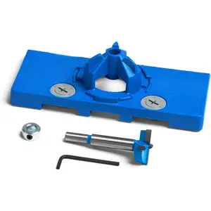 Concealed Hinge Jig - 35mm Cup Drilling Jig - Adjustable Cabinet Door Installation Tool - KHI-Hinge