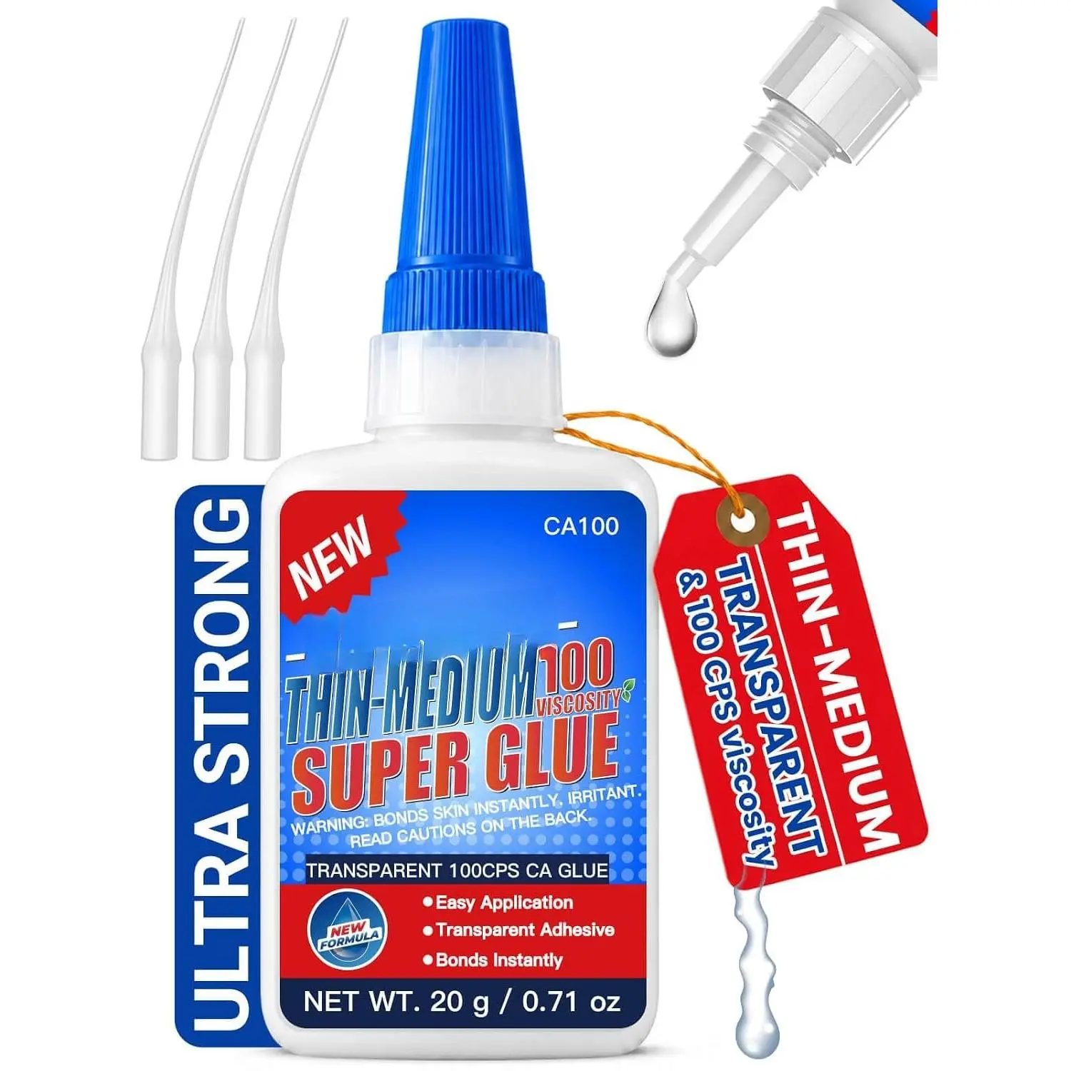 Medium-Thick CA Glue (500 CPS) 20g -  Bond Adhesive