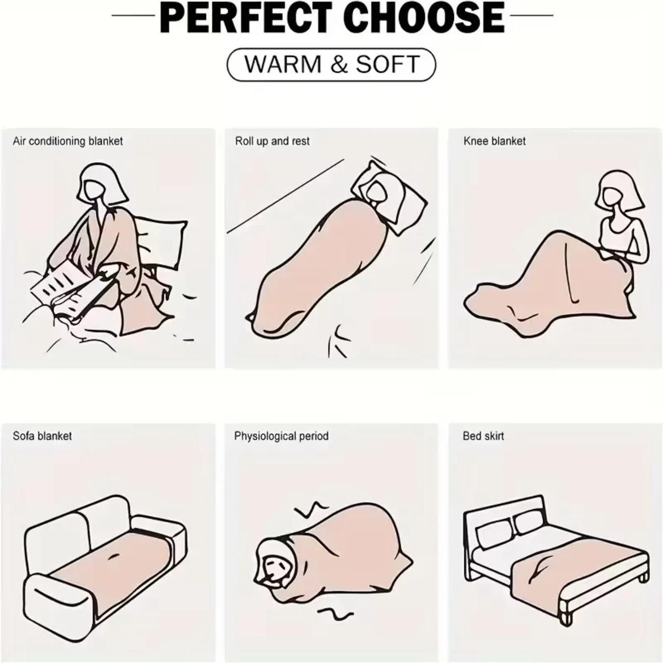 Luxury Soft Flannel Throw Blanket Cozy Warm Plush Blanket for Bed Sofa Couch Home Office Camping Travel Perfect Halloween Thanksgiving Christmas Gift