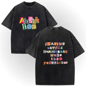 ✊   Vintage Washed Anti ICE Magazine Letters Unisex Tee |     Cotton Double-Sided Short Sleeve, No One Is Illegal On Stolen Land ICE OUT #   AbolishIce #   IceOut #   HumanRights #   DoubleSidedTee #   NoOneIsIllegal #   TikTokMadeMeBuyIt #   TikTokSho