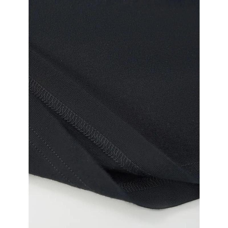 Women's Soft & Comfortable Graphic Tee Classic Black T-Shirt with Artistic "Tupac" Print Cross Necklace Design & Golden Lettering Perfect for Casual Attire