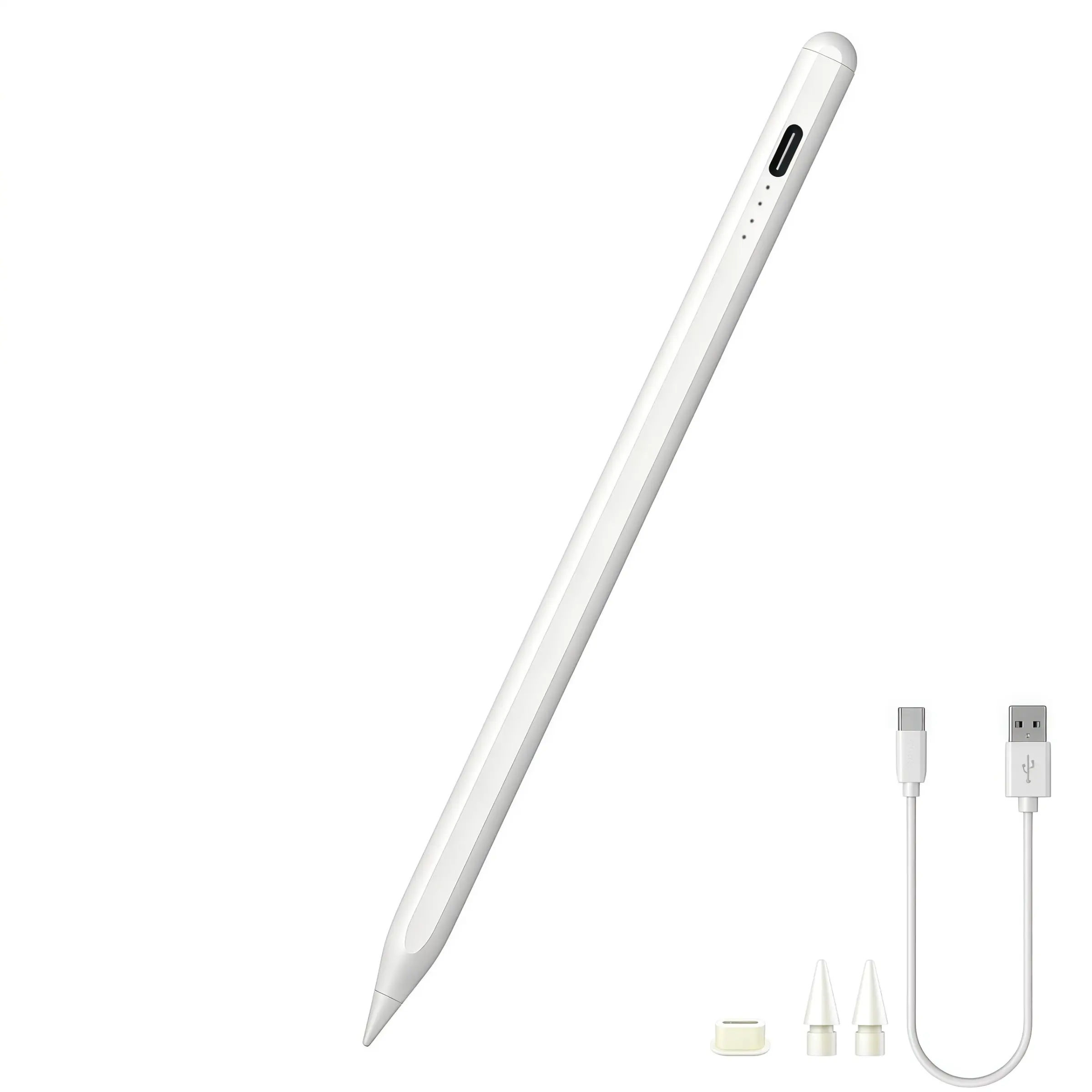 Multi-Device Touch Screen Pen, LED Power Display, Magnetic Attachment, Universal for iPad, iOS, Android, Tablets, Note Taking, Stylus Touch