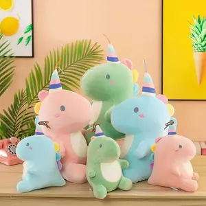 SNOWOLF 40cm/30cm Dinosaur Plush Toy Fat Dino Stuffed Animal Dolls, Blue Dinosaur Plush Toy Pillow, Gift for Kids and Girls