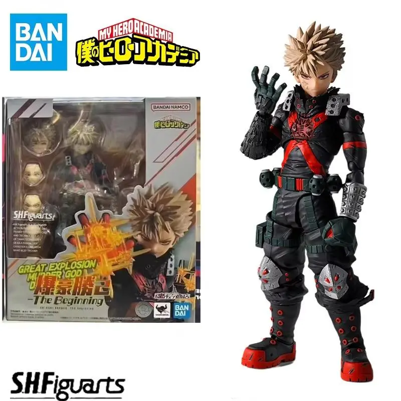 In Stock Bandai S.H.Figuarts SHF My Hero Academia KATSUKI BAKUGO -The Beginning- Anime Action Fighter Finished Model Toy gift