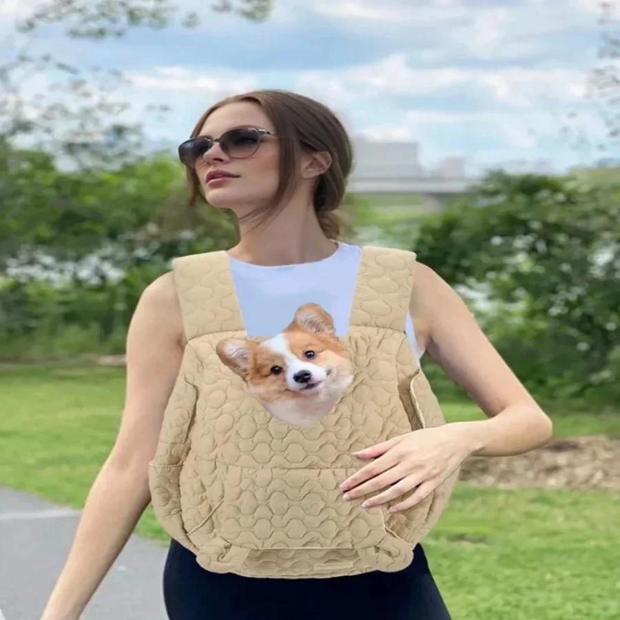 Extra Large Pet Backpack Carrier for Dogs & Cats | Waterproof & Wind Resistant Dog Chest Bag | Portable Outdoor Travel Bag