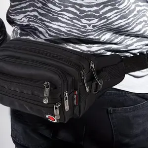 Men's Waist Bag Multifunctional Tool Bag, Wear-Resistant Mobile Phone Bag, Running Bag, Casual Outdoor Sports Waist Pack, Large Capacity Chest Bag