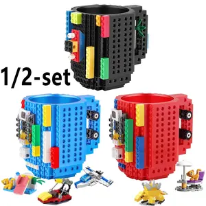 1-Set DIY Coffee Cup Building Blocks, Fun Creative Mug, Durable Abs Material, Random Style Bricks, Perfect Christmas Birthday Gift