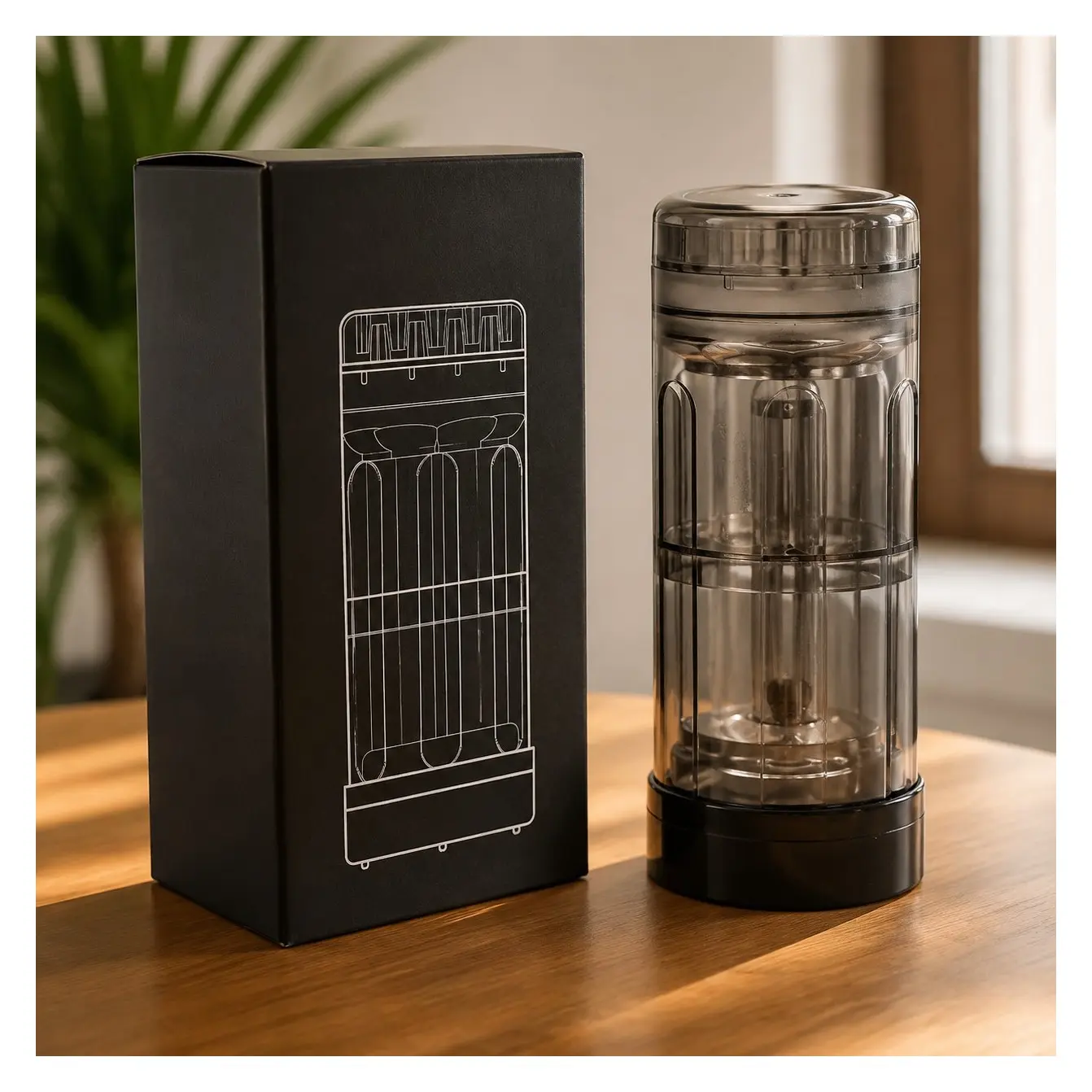 Portable Herb Grinder with Cone Rolling Machine - 6 Loader At Once, All-in-One Cone Loader, Pre-Roll Cones Included, Mess-Free Loading Spice Grinder for Herbs AccessoriesGift