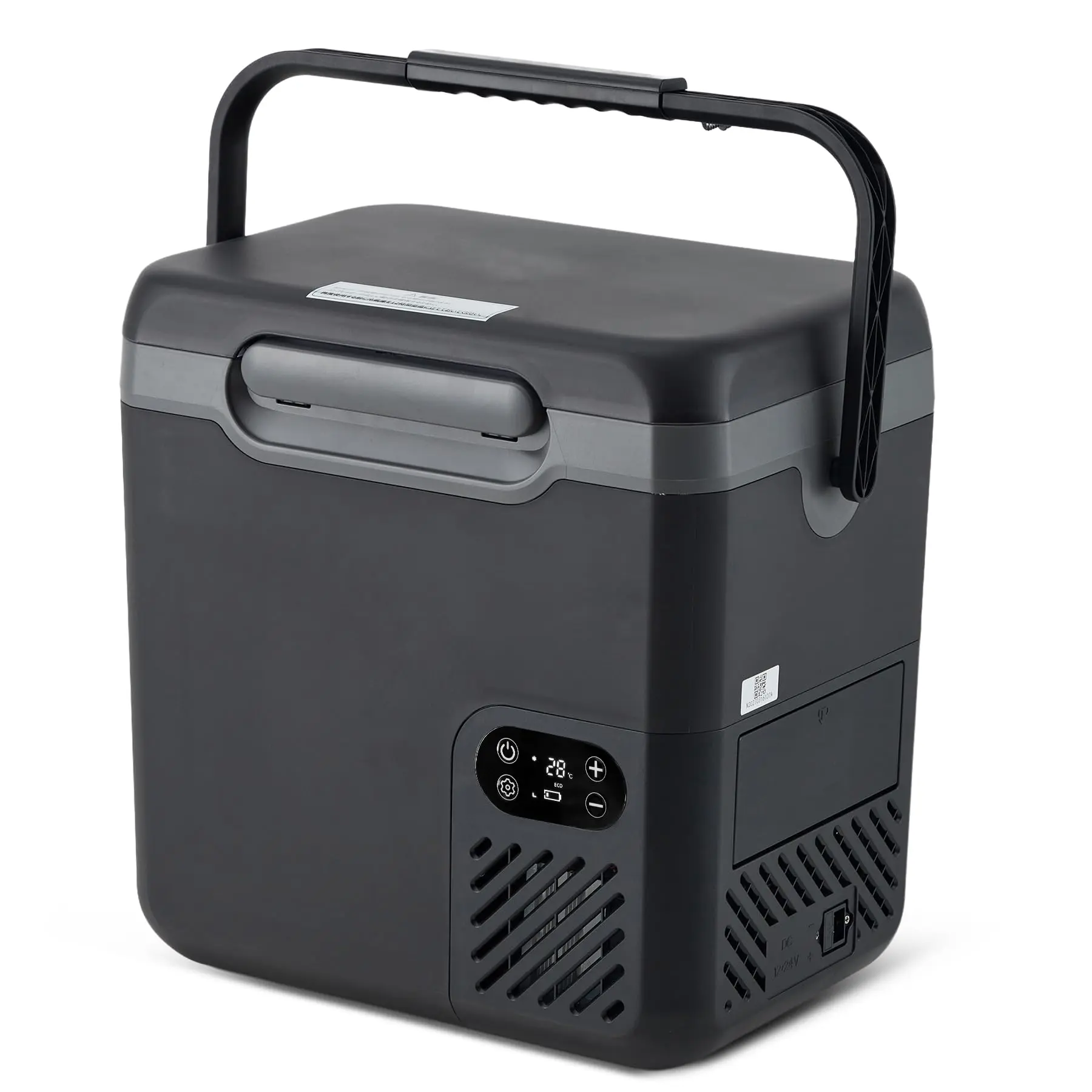 12L Compressor Car Refrigerator, Portable Camping Fridge Low Noise <45dB, 12/24V DC 100-240V AC Compressor Cooler, -20℃ to 20℃ Rapid Freezing, Portable Freezer for Camping, Campervan, RV, Boat, Travel