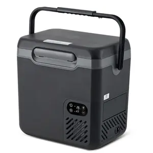 12L Compressor Car Refrigerator, Portable Camping Fridge Low Noise <45dB, 12/24V DC 100-240V AC Compressor Cooler, -20℃ to 20℃ Rapid Freezing, Portable Freezer for Camping, Campervan, RV, Boat, Travel