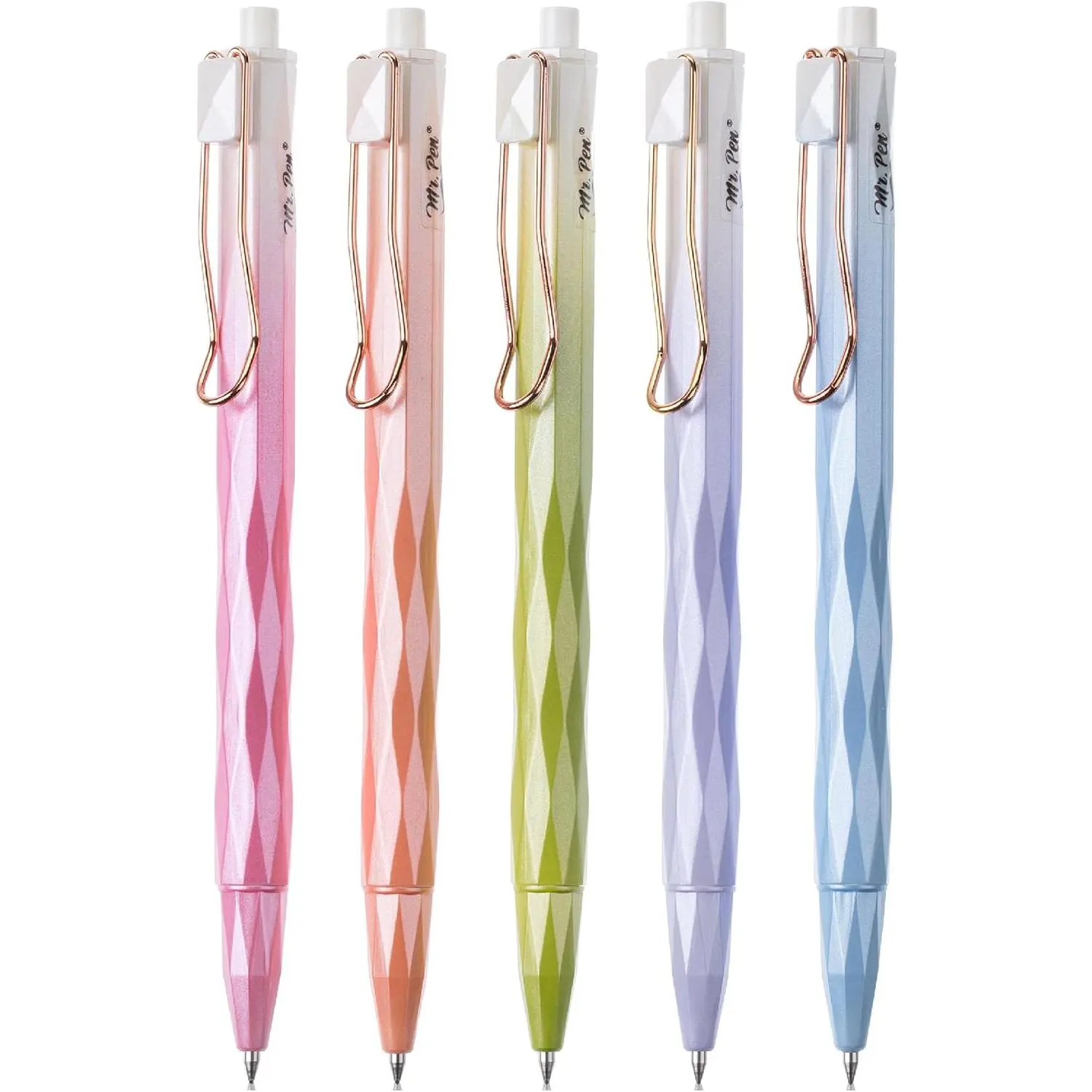 - Retractable Gel s, 5 Pack, Black Ink,  Cut Barrel | Fine Point 0.5 mm,  Dry, Smooth Writing, Cute s for Drawing, Writing Planner and School Supplies