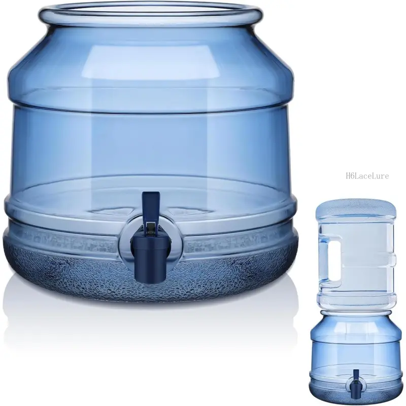 5 Gallon Water Jug Dispenser Base with Spout for 3 to 5 Gallon Bottle Plastic Water Jug Holder Containers for Stand or Countertop(Blue)H6LaceLure