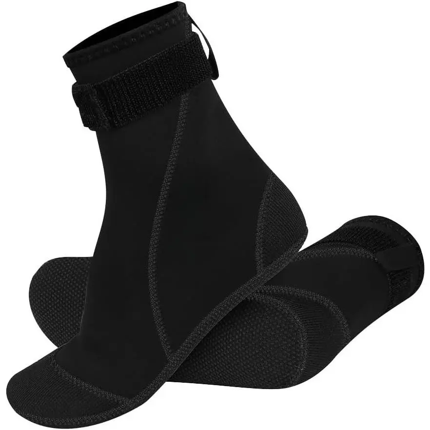 Neoprene Water Socks, Winter Fleece-Lined Warm Wetsuit Winter Socks for Scuba Diving Snorkeling Surfing
