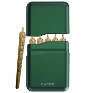 5-Hole King Size Pre-Roll Cone Holder Case, Smell-Proof Waterproof Cigarette Storage Box with Triple Silicone Seal, Holds King & 1-1/4 Cones, Portable Smoking Accessory, Ideal for Travel, Great Gift for Home Supplies Use