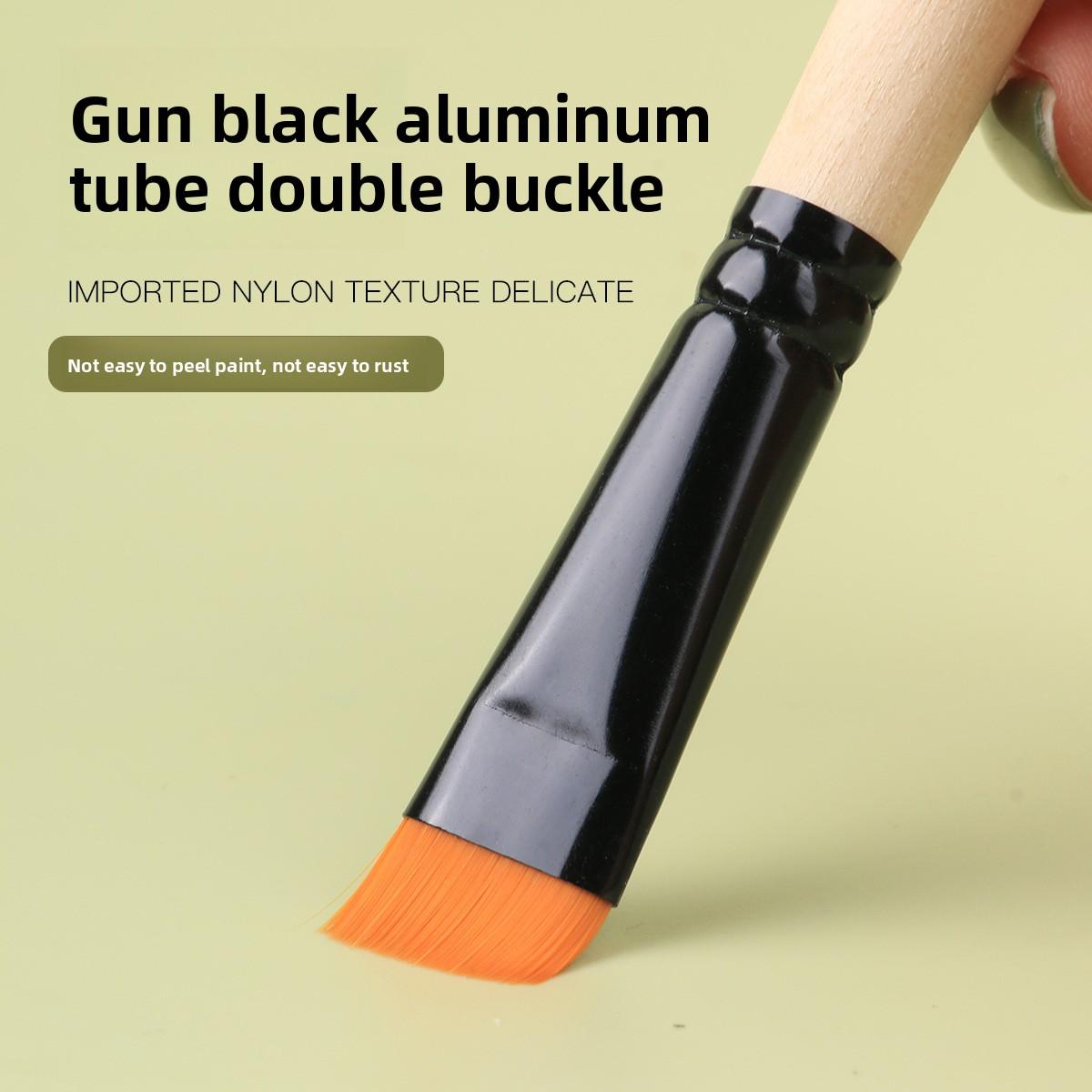 Art 7-Piece Flat Nylon Paint Brush Set for Acrylic Oil Lacquer Art - Kids & Artists - TikTok Viral Art Supplies