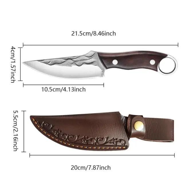 Viking knife Chef Knife Japan Kitchen Meat Cleaver Butcher Boning Knife with Sheath, Kitchen Meat Cleaver Butcher Kitchen Accessories