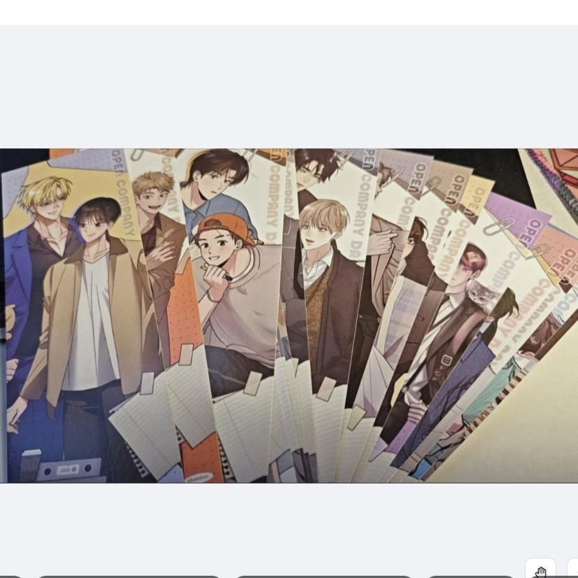New Korean BL Manhwa Bookmark Comics Characters HD Photocard Postcard Fans Collection Decorate Friends Cosplay Gift