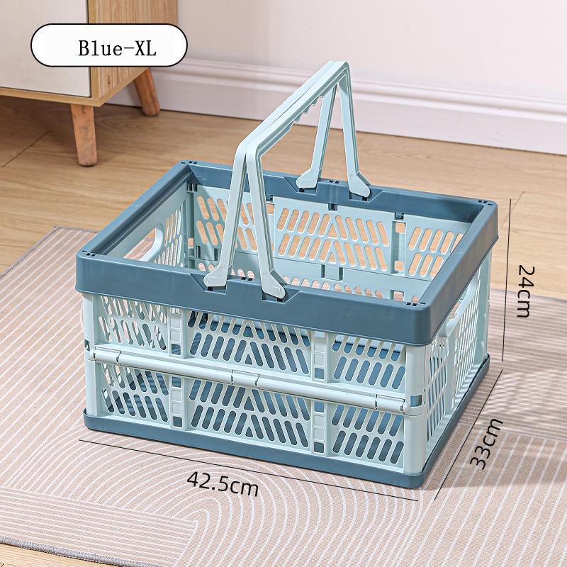 Foldable Storage Box, Outdoor Dining Basket, Portable Shopping Basket, Fruit Basket, Snack and Toy Container, Bookshelf Basket, Versatile Multi-Purpose Organizer