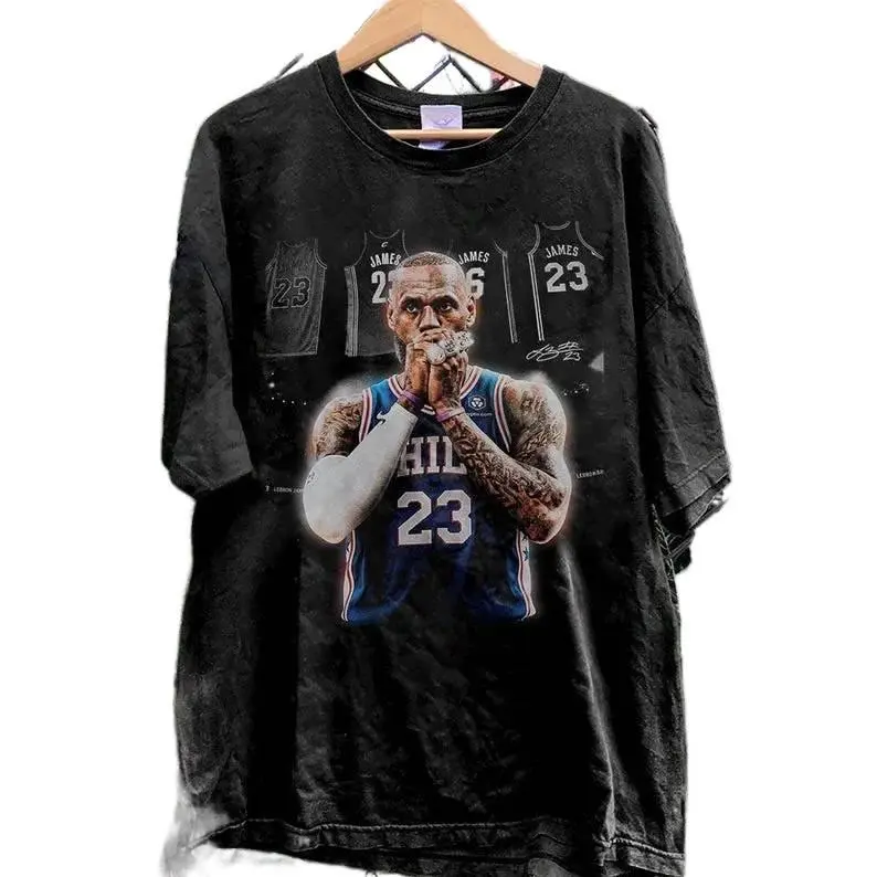 [Sale Up To 50%] Unisex LeBronnn The Final Act Tee, Basketball King Graphic Tee Bron Classic Tee, James Masked Design Vintage Shirt