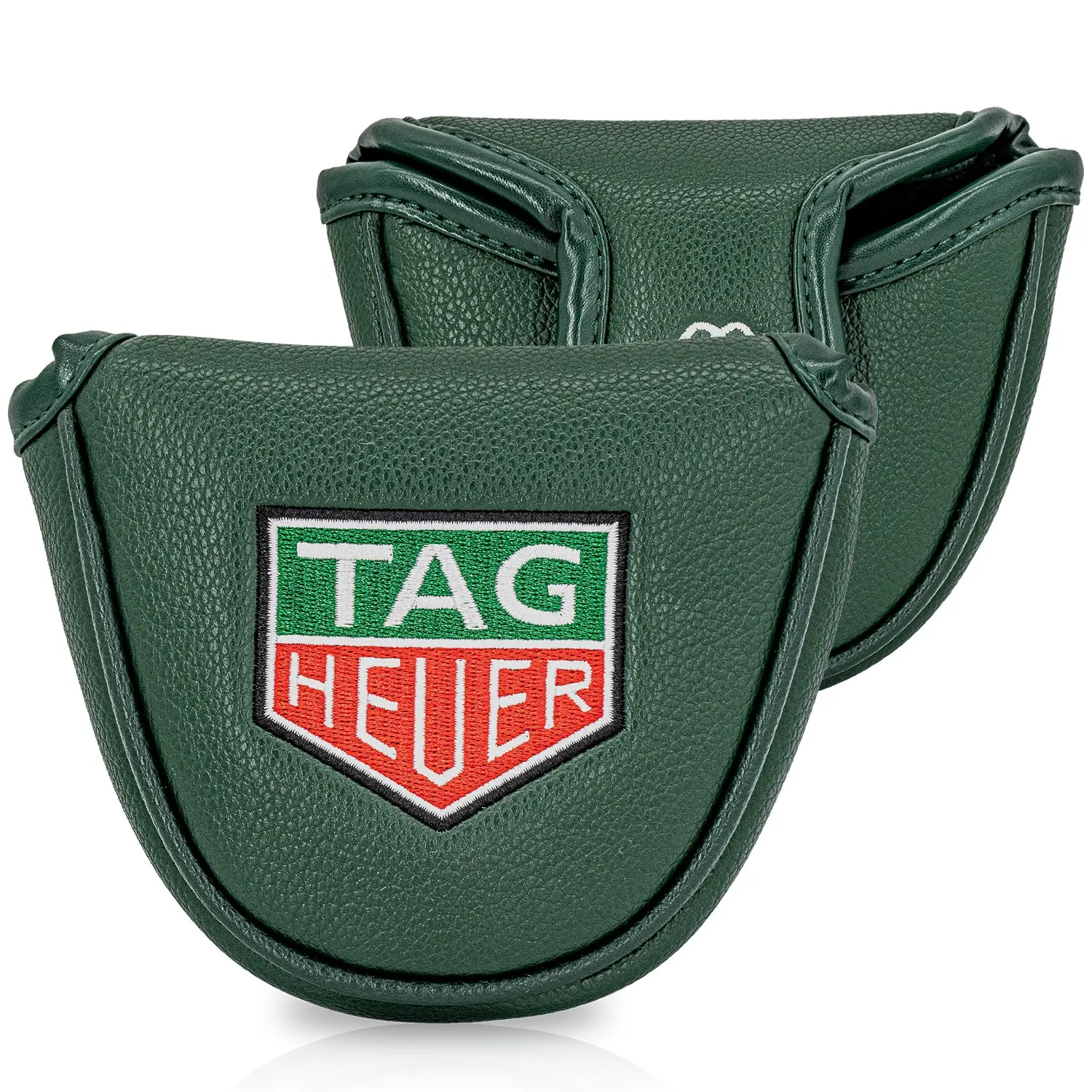 1pc Mallet Golf Putter Head Cover, Embroidery Golf Club Protector, Waterproof PU, Anti-Scratch, Ideal Gift for Golf Lovers