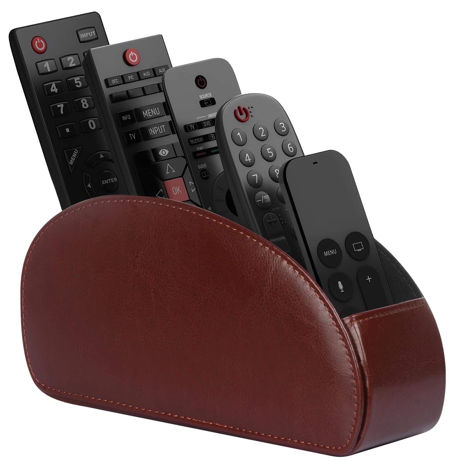 Remote Control Holder, 1 Piece Remote Control Holder with 5 Compartments, Desktop Storage Box for TV, DVD, Blu-Ray, Media Player, Heater Controllers