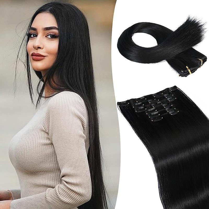 24 Inch Clip-in Hair Extensions 6pcs Long Straight Natural Look Synthetic for Women Soft Lightweight Comfortable Wear Everyday Use Youthful Style Extension Set half wig ponytails real human Short Dreadlock Curly Afro with Bangs Ice Sliky Fiber Headband az 24 Inch Clip-in Hair Extensions 6pcs Long Straight Natural Look Synthetic for Women Soft Lightweight Comfortable Wear Everyday Use Youthful Style Extension Set half wig ponytails real human Short Dreadlock Curly Afro with Bangs Ice Sliky Fiber Headband az