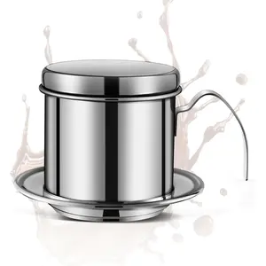 Authentic Vietnamese Coffee Dripper | Heavy-Duty 8oz Phin Filter Vietnamese Coffee Maker | Premium Stainless Steel Phin Coffee Filter for Rich Slow-Drip Brew