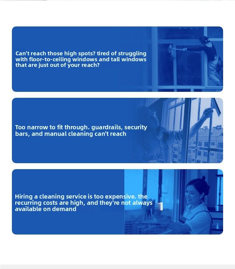 Smart Window Cleaning Robot Automatic Electric Remote Control Glass Cleaner Home Use