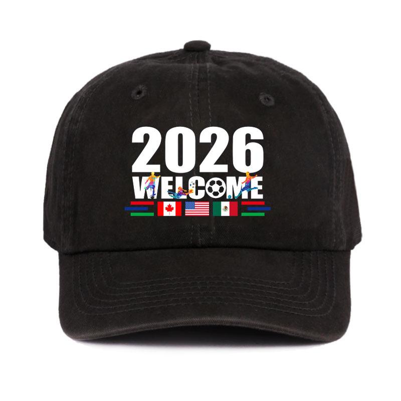 2026 New Model US-Mexico-Canada Football Baseball Cap Outdoor Sports Cap
