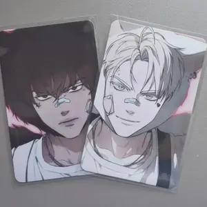 2 Pcs/set BL Manhwa Cute Boys LOMO Cards Main Character 3 Inches HD Photocard Postcard Fans Friends Cosplay Gift