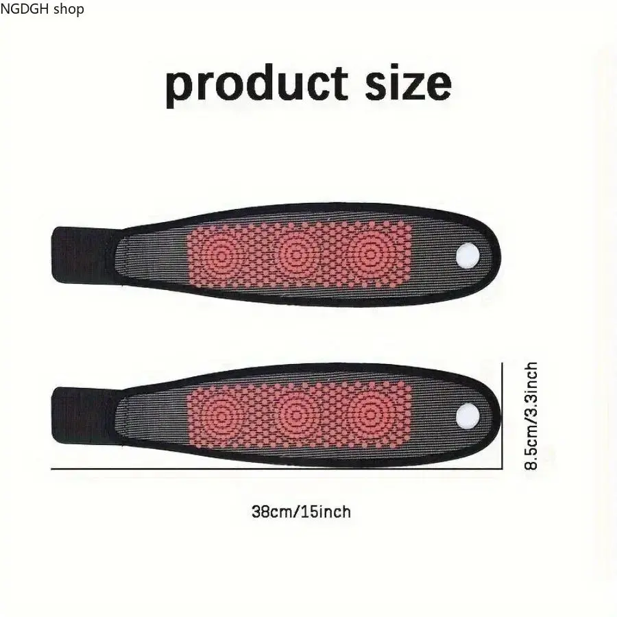 Breathable Wrist Compression Brace Massage - Elegant Black Acupressure Band with Red Points & Adjustable Strap, Light Warm Flexible Comfort Perfect for Injury Protection Office Work & Active Lifestyle