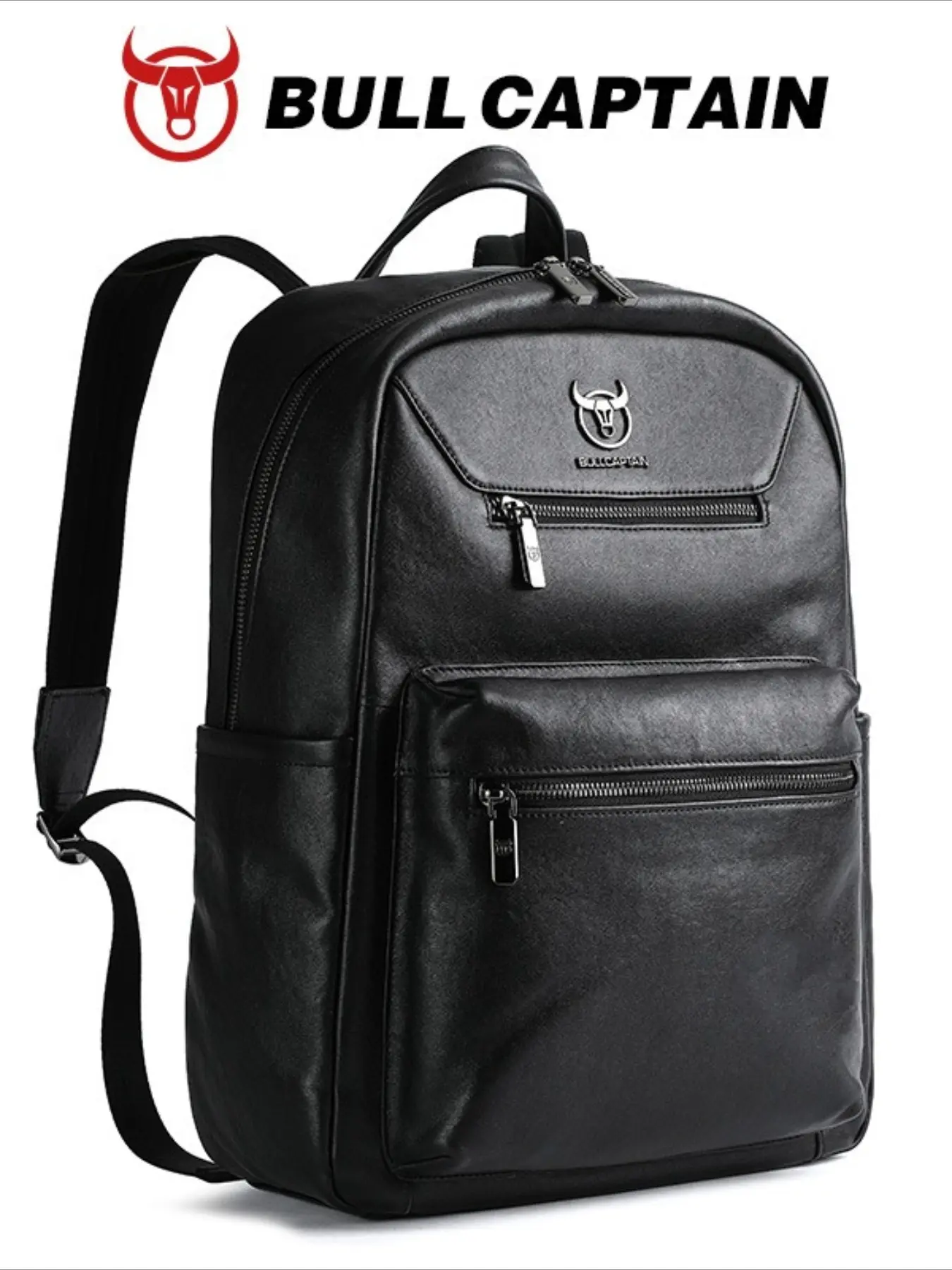 Men's backpack, genuine leather backpack, multi-functional first-layer cowhide 15.6-inch computer bag, Leather Laptop Bag, cross-border exclusive