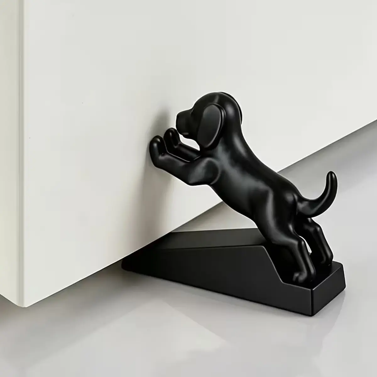 Cute Puppy Door Stopper for Home Bedroom and Office, Thickened Anti-Collision Noise-Reducing Non-Slip Dog-Shaped Door Wedge, Housewarming Gift