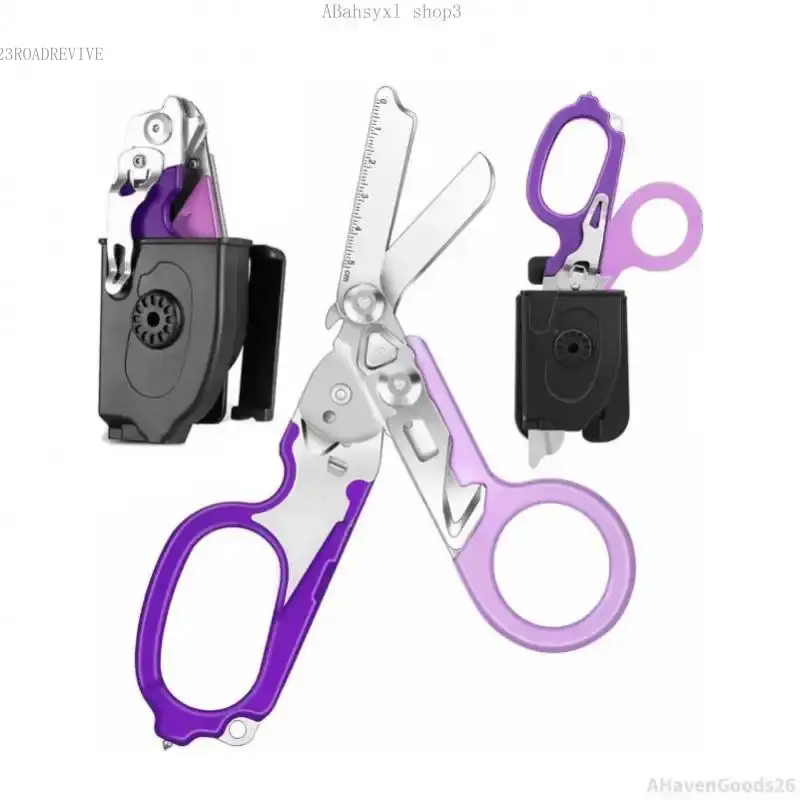 6-In-1 Trauma Shears Set with Compatible Leather Case, Multi-Purpose  Tactical Scissors for Nurses & Outdoor Use, Garden Grafting Tool Includes Gift BoxAHavenGoods26ABahsyxl shop323ROADREVIVE