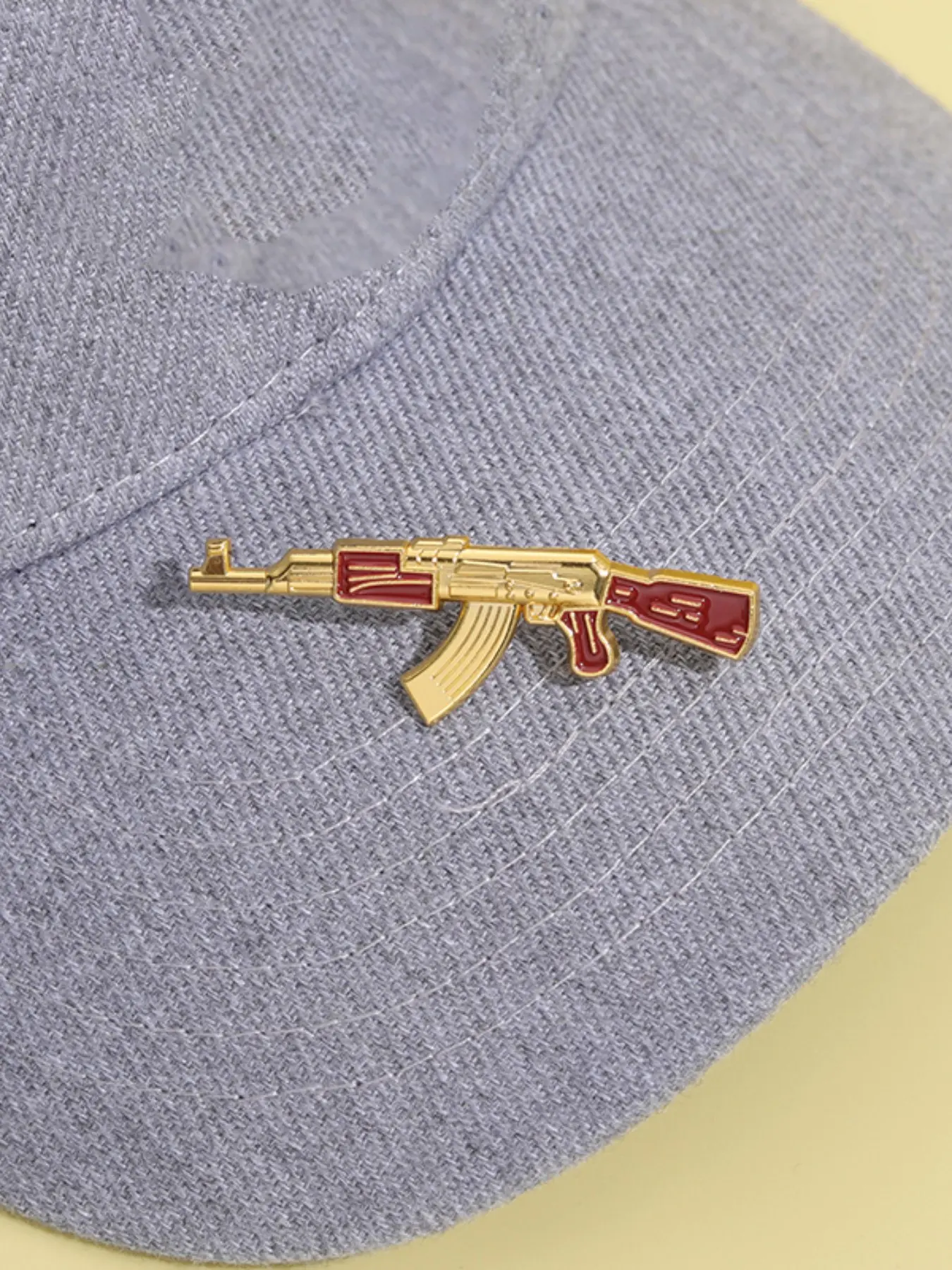 Ak47 Tactical Gun Mexican Hat Clip, Vintage Decorative Pattern Golf Hat Clip, Pin Era Hat Clip, Brooch Pin Clip, Hat Accessory for All Seasons