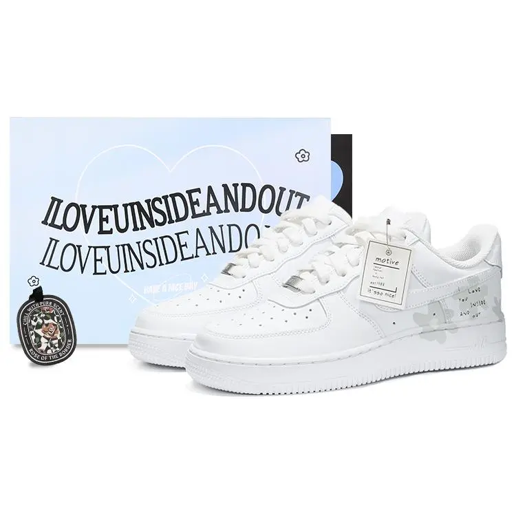Nike Air Force 1 Custom Leather Sneakers for Women: Minimalist, Hand-Drawn, Non-Slip, Lightweight, Low-Top Verifiable, with credentials and supporting global authentication