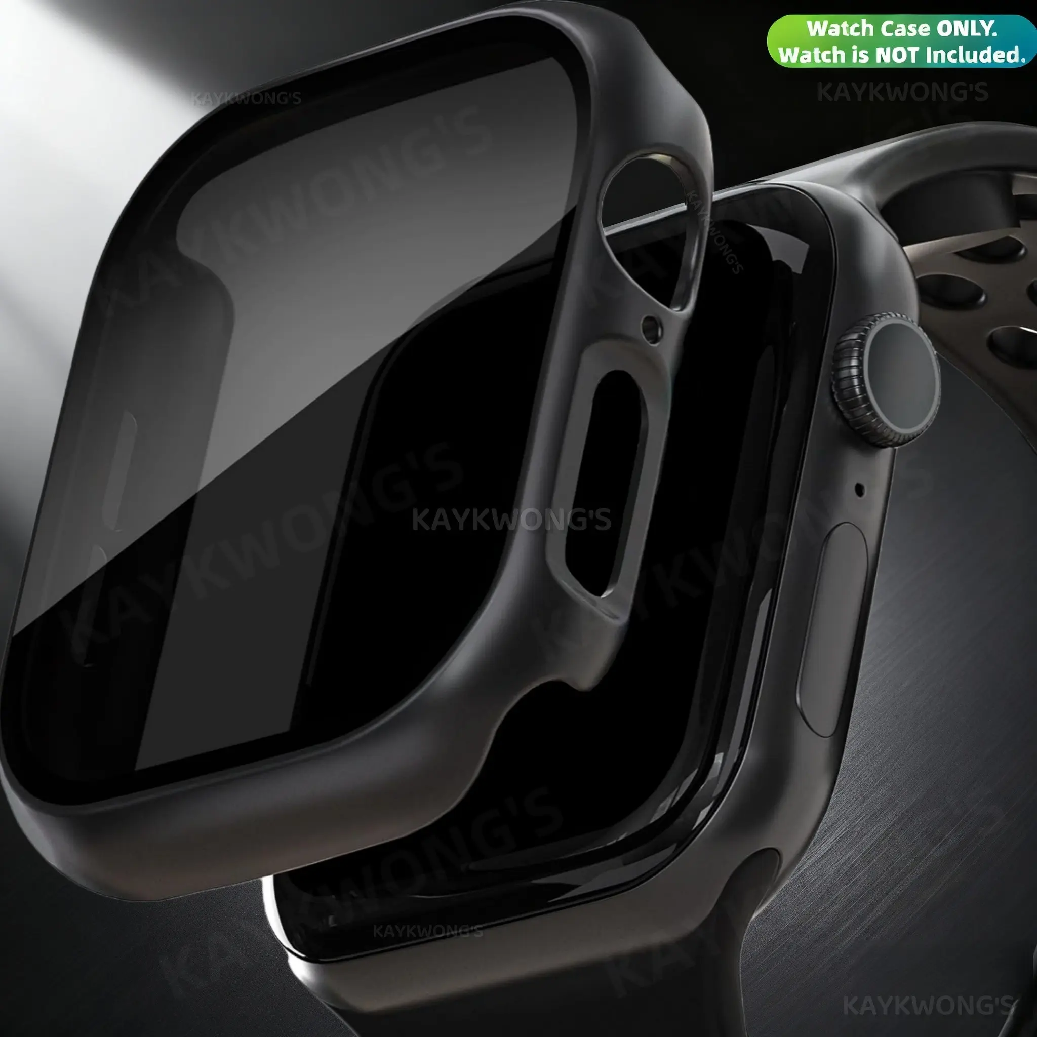 KAYKWONG'S 1 Cover Watch Case with Anti-peep Privacy Screen Protector, Hard PC Watch Screen Protective Film, Wearable Accessories for Apple Watch Series 11/10/9/8/7/6/5/4/SE/SE2/Ultra/Ultra,40mm/41mm/44mm/45mm/46mm/49mm