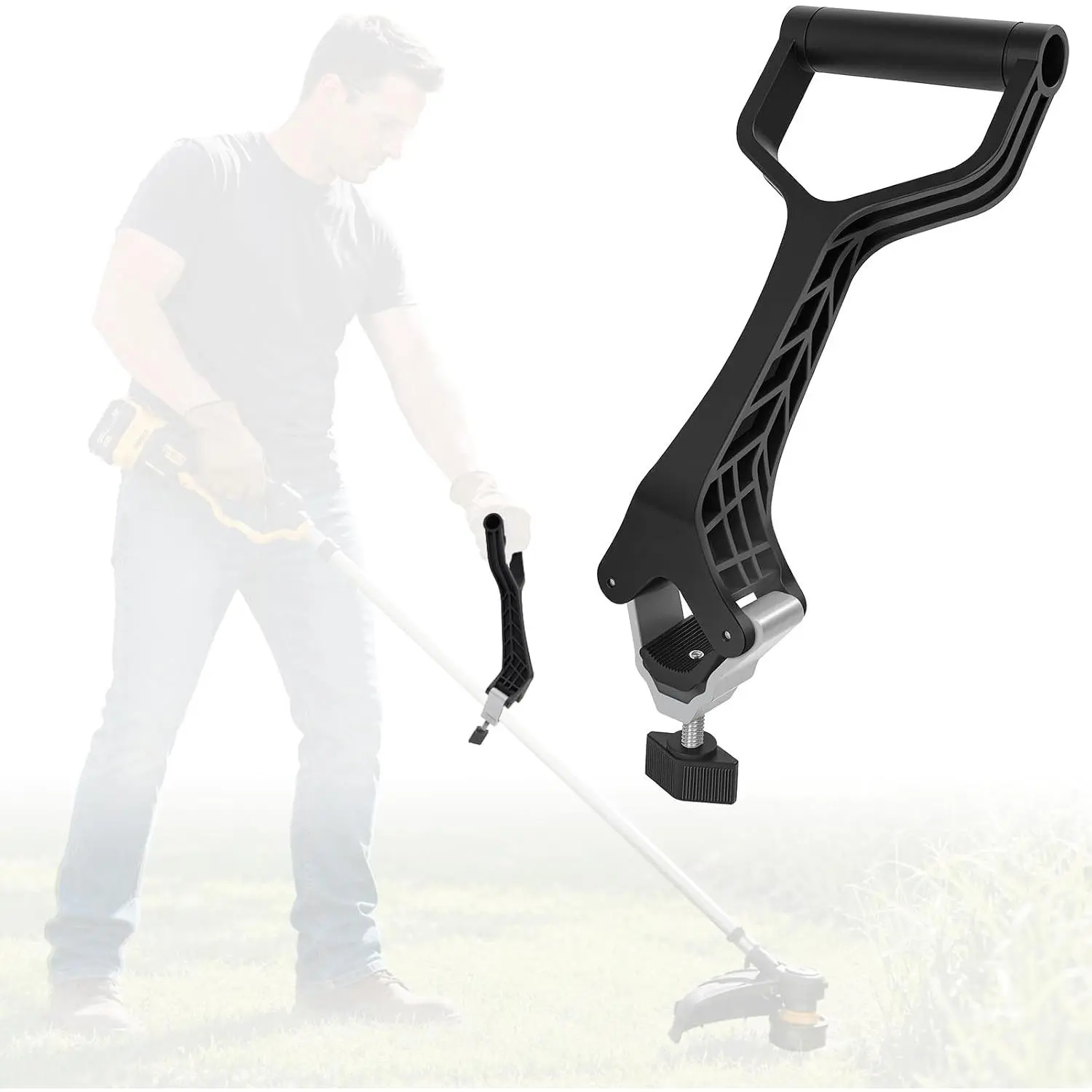 Upgraded Shovel Handle ,  Weed Trimmer Handle Extension,  Saver Attachment  Fit for Weed Trimmers, Rakes, String Trimmers, Shovels and  Yard Tools