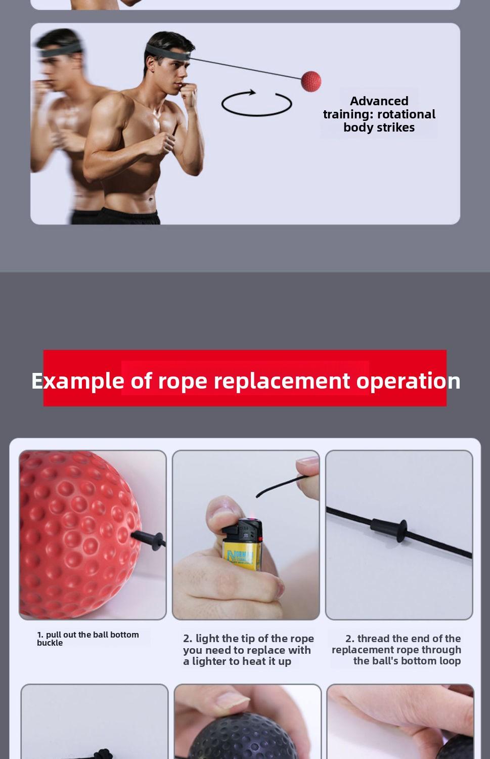 Head-mounted boxing reaction speed ball household boxing training ball decompression vent ball magic ball