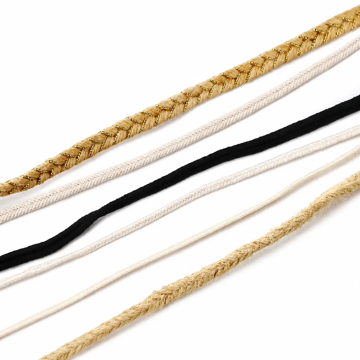 Durable 3mm Braided Rope Made from Premium Polyester Yarn and Natural Hemp Blend—Versatile for DIY Tote Bags, Luggage Straps, Clothing Accents, Home Decor, and Outdoor Utility Projects